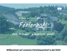 Tablet Screenshot of fehlenhof.de